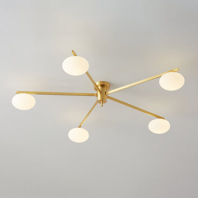 Modern Jasper Ceiling Lamp with Glass Shades