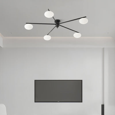 Modern Jasper Ceiling Lamp with Glass Shades