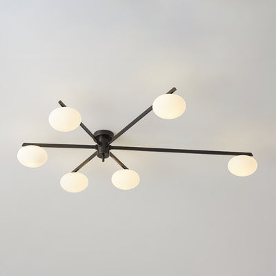 Modern Jasper Ceiling Lamp with Glass Shades