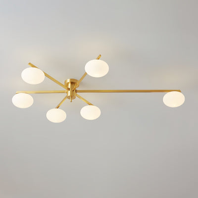 Modern Jasper Ceiling Lamp with Glass Shades
