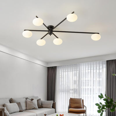 Modern Jasper Ceiling Lamp with Glass Shades