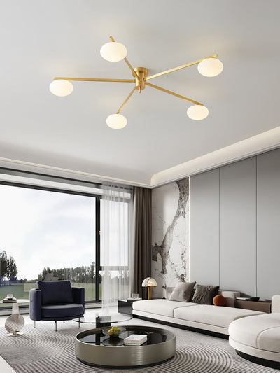 Modern Jasper Ceiling Lamp with Glass Shades