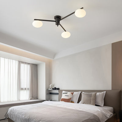 Modern Jasper Ceiling Lamp with Glass Shades
