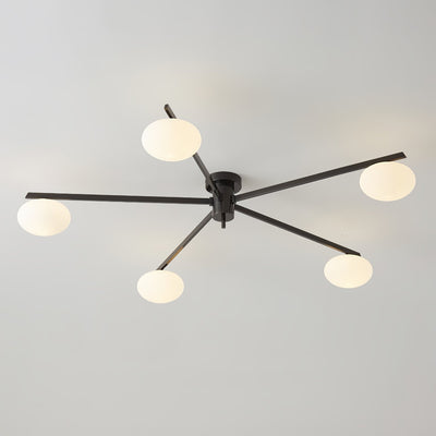 Modern Jasper Ceiling Lamp with Glass Shades