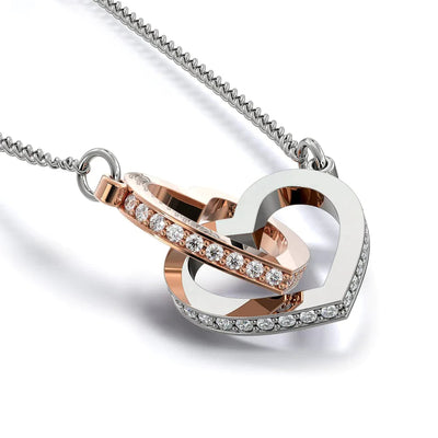 Era Heart Necklace with Intertwined Hearts for Daughter