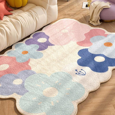 Wildflower Meadow Area Rug with Nature-Inspired Design