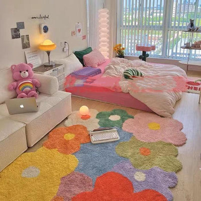 Wildflower Meadow Area Rug with Nature-Inspired Design