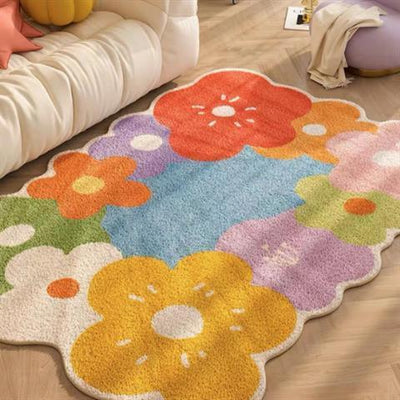 Wildflower Meadow Area Rug with Nature-Inspired Design