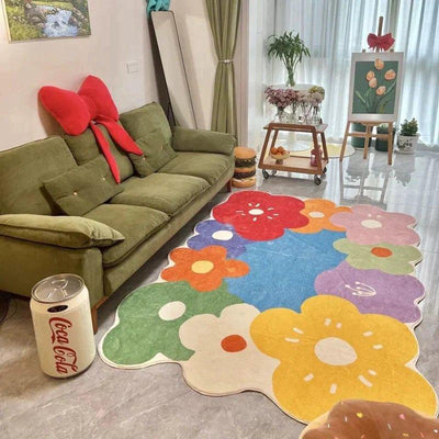 Wildflower Meadow Area Rug with Nature-Inspired Design