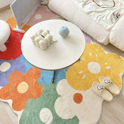 Wildflower Meadow Area Rug with Nature-Inspired Design