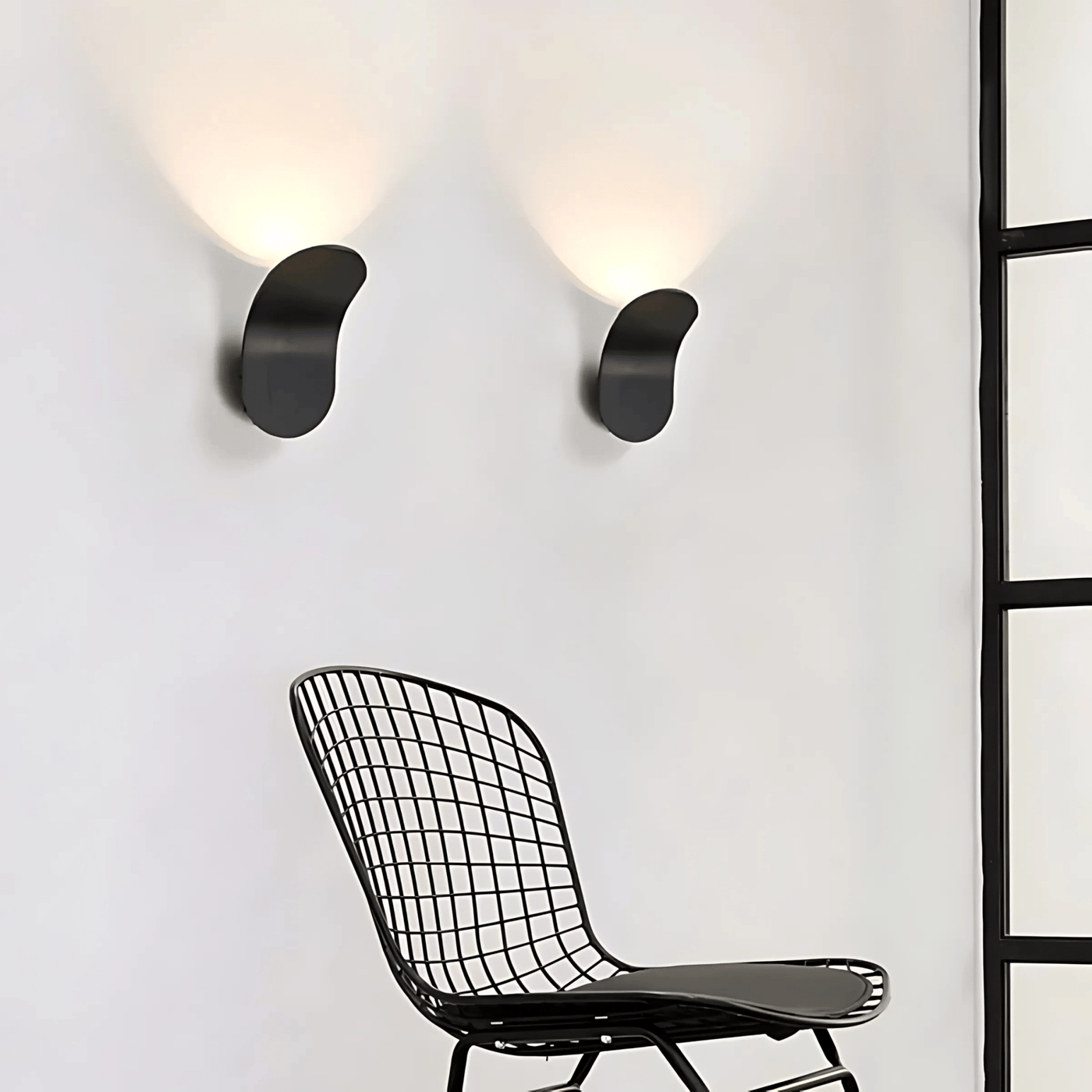 Modern Curved Wall Lamp with LED Light
