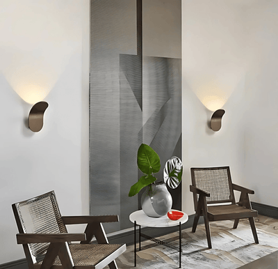 Modern Curved Wall Lamp with LED Light
