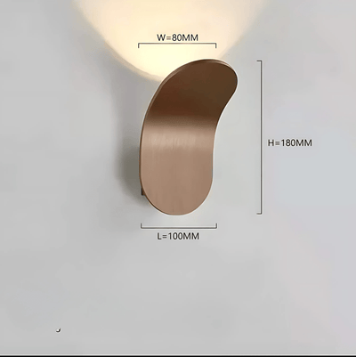 Modern Curved Wall Lamp with LED Light