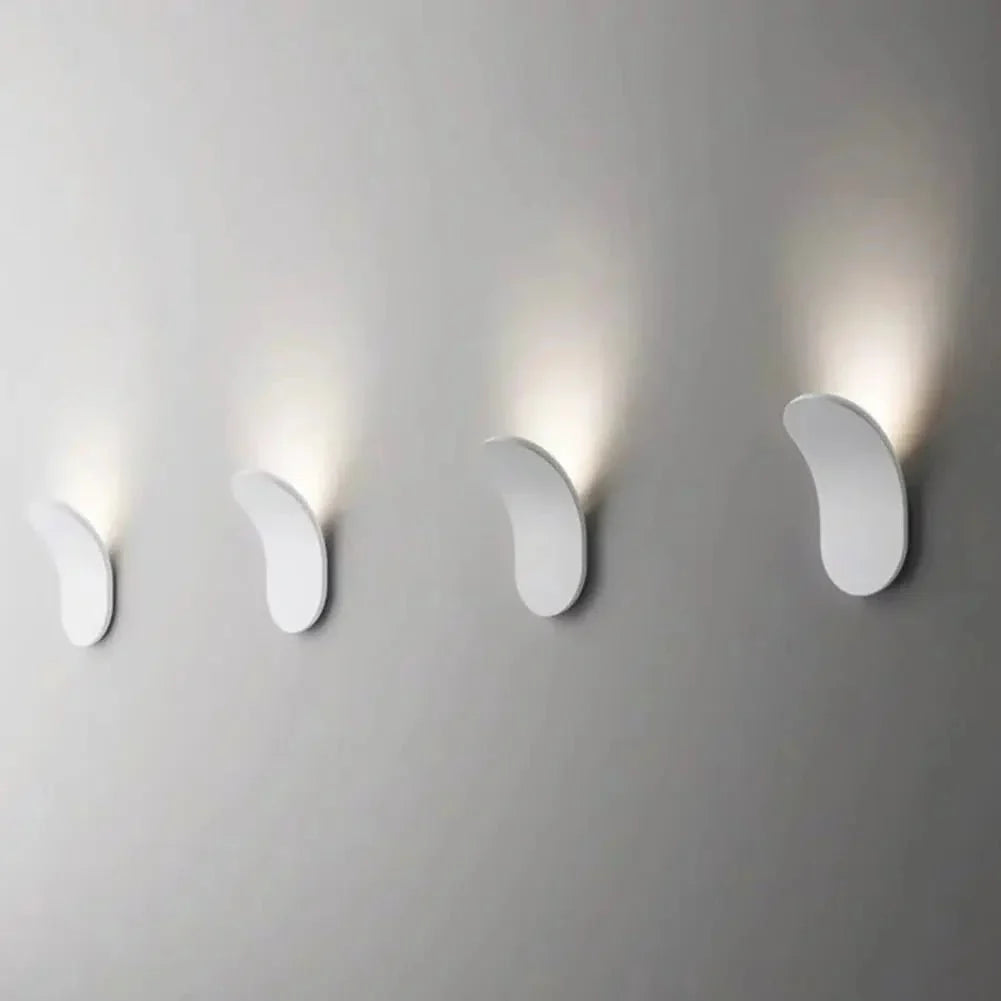 Modern Curved Wall Lamp with LED Light