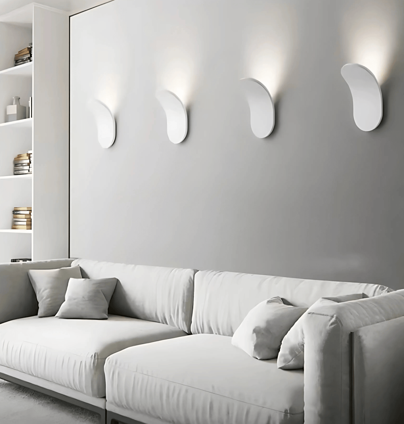 Modern Curved Wall Lamp with LED Light
