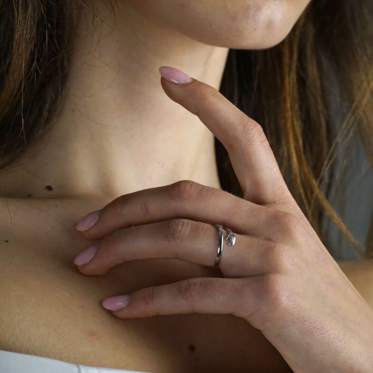 Adjustable Hug Ring in Gold or Silver Stainless Steel
