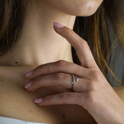 Adjustable Hug Ring in Gold or Silver Stainless Steel