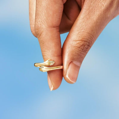 Adjustable Hug Ring in Gold or Silver Stainless Steel