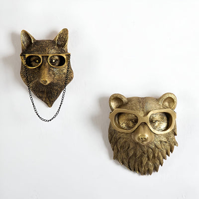 Handcrafted Resin Animal Wall Hook Sculptures