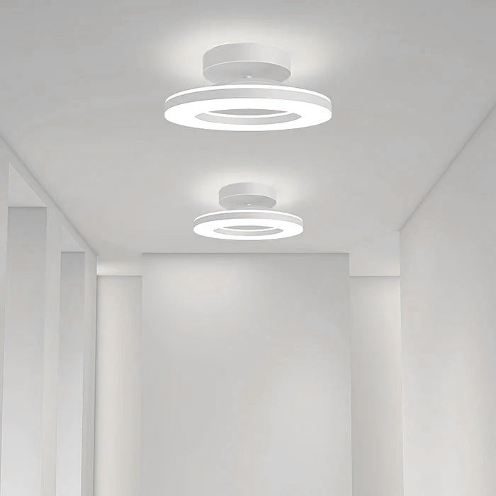 ZAYNO Black LED Ceiling Light – Modern Flush Mount