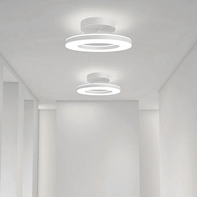 ZAYNO Black LED Ceiling Light – Modern Flush Mount