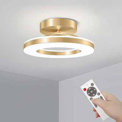 ZAYNO Black LED Ceiling Light – Modern Flush Mount
