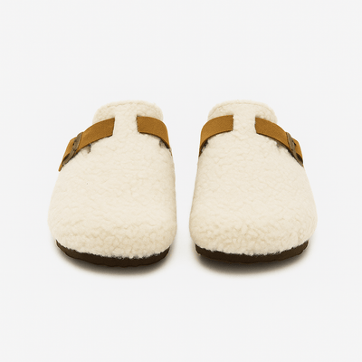 Unisex Wool Slippers for Winter | Natural Sheep Wool Indoor Shoes