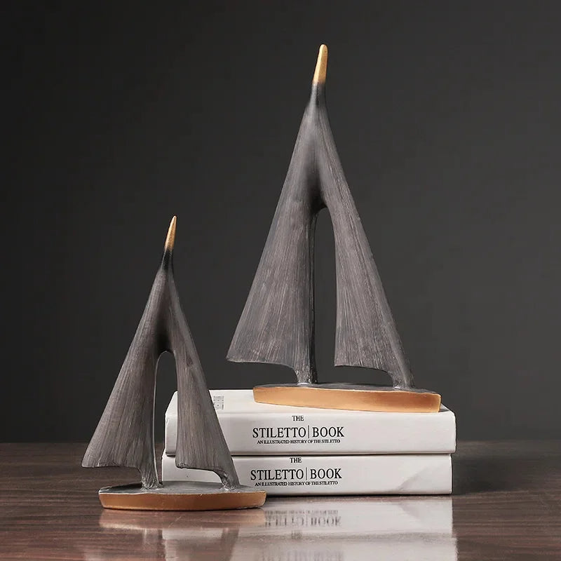 Decorative Minimalist Sailboat Ornament for Home Décor