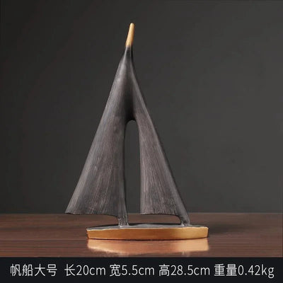 Decorative Minimalist Sailboat Ornament for Home Décor