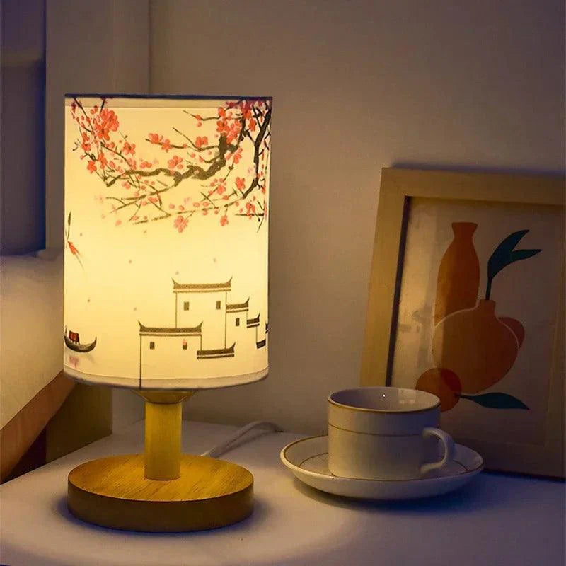 Japandi Style LED Table Lamp with Touch Control