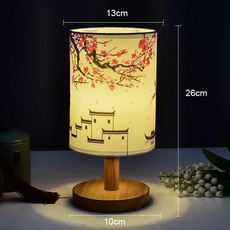 Japandi Style LED Table Lamp with Touch Control