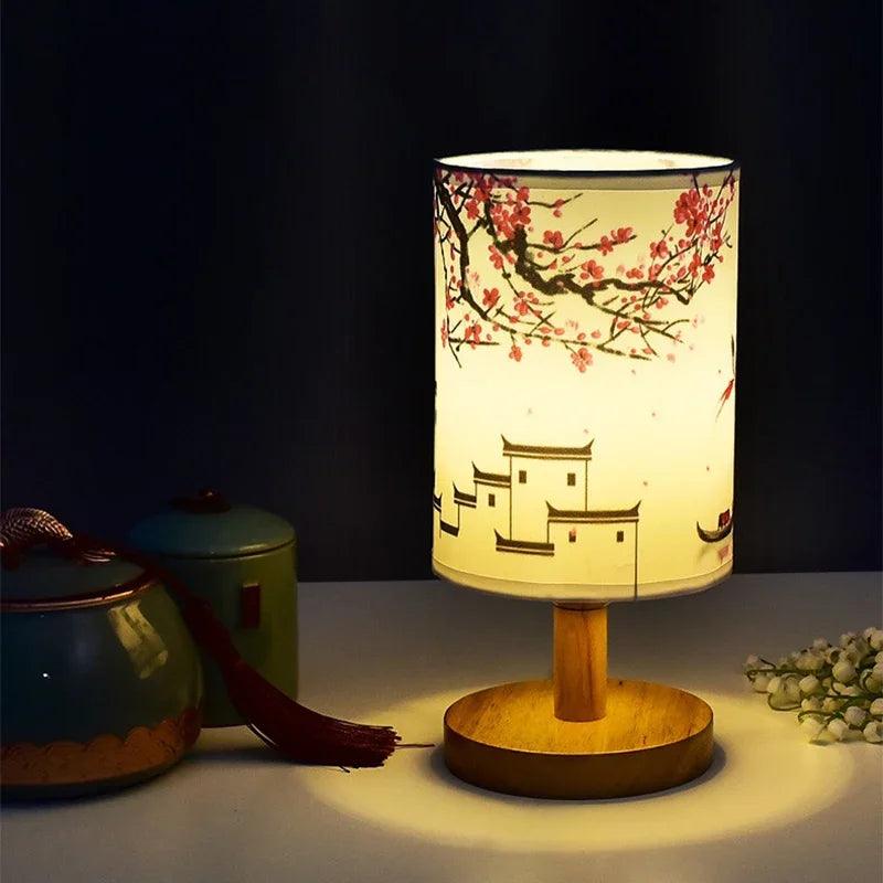 Japandi Style LED Table Lamp with Touch Control