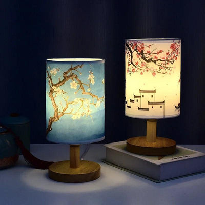Japandi Style LED Table Lamp with Touch Control