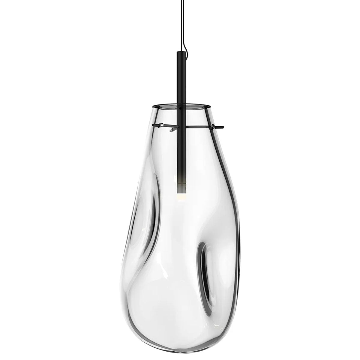 Modern LED Pendant Light with Glass Shade
