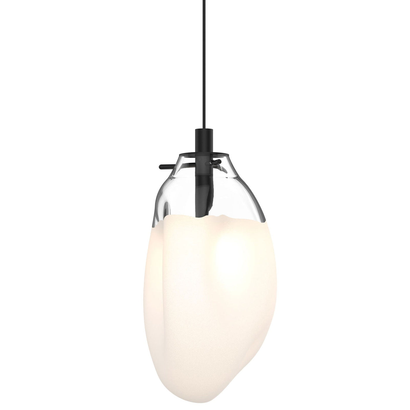 Modern LED Pendant Light with Glass Shade