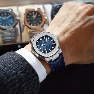 Men’s Stainless Steel Quartz Wristwatch with Date