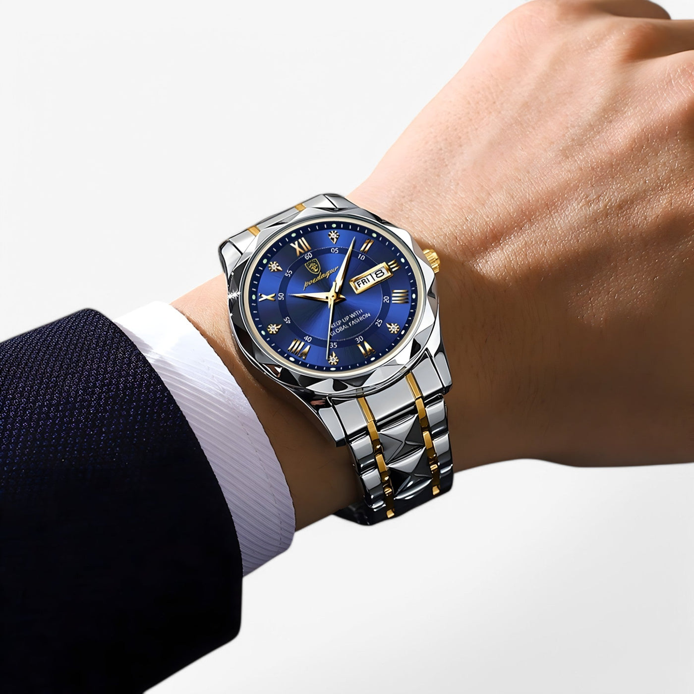 Luxury Men’s Wristwatch with Precision Quartz Movement