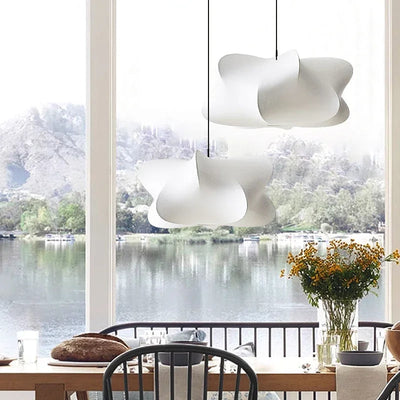 Japanese Silk Wabi Sabi Pendant Light