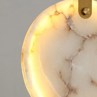 Marble Ring LED Chandelier – Modern Ceiling Light