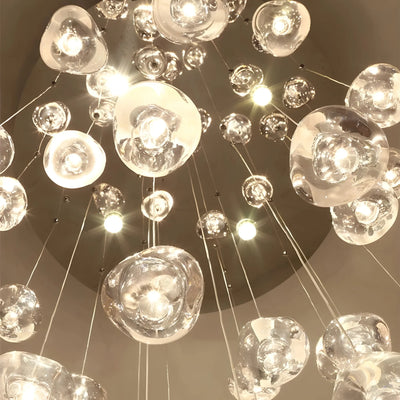 Modern Crystal Chandelier – LED Staircase Pendant Light