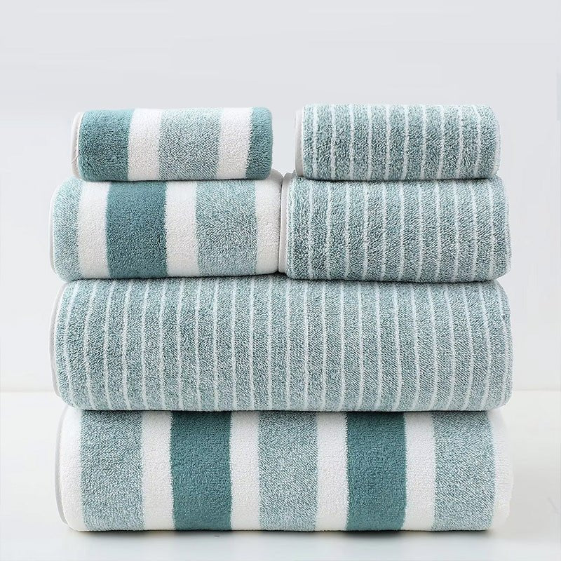 8-Piece Coral Fleece Towel Set – Ultra-Soft & Quick-Drying
