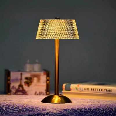 Crystal Rechargeable LED Cordless Table Lamp