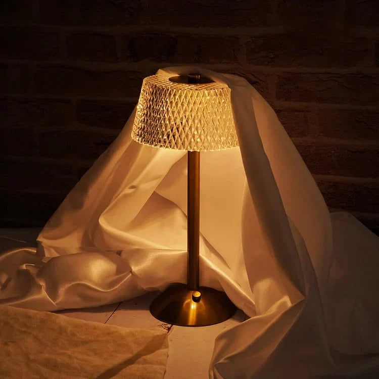 Crystal Rechargeable LED Cordless Table Lamp