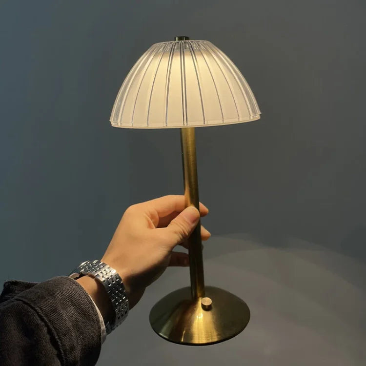 Crystal Rechargeable LED Cordless Table Lamp