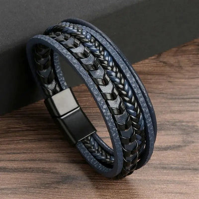 Vintage Leather Bracelet Stylish Men’s Fashion Accessory