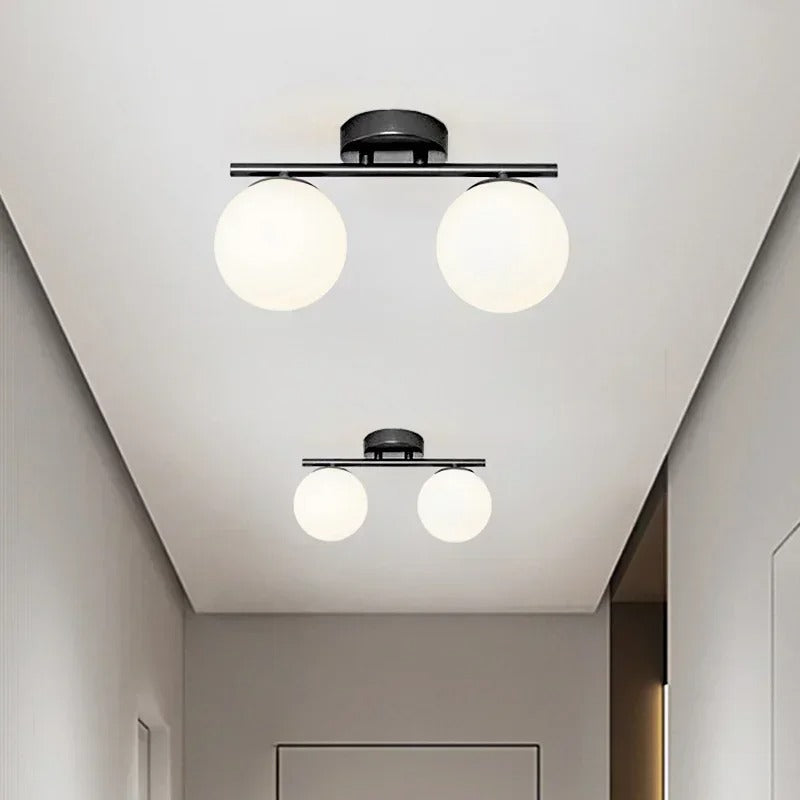 NordLux LED Glass Ceiling Light – White Globe