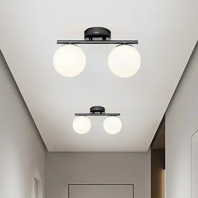 NordLux LED Glass Ceiling Light – White Globe