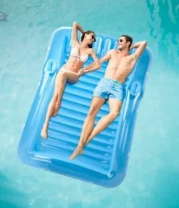Inflatable Sunbathing Lounge Chair with Headrest