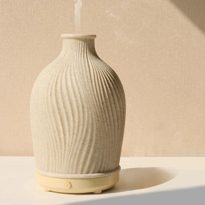 Boho Vase Essential Oil Humidifier – Polyresin Ultrasonic Diffuser