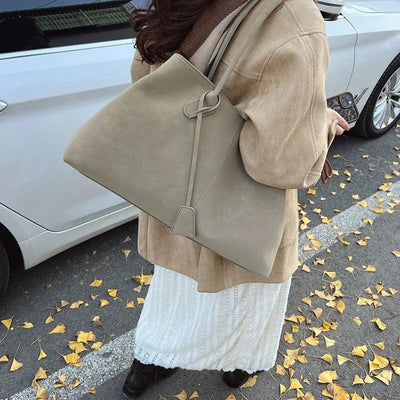 Women's Faux Leather Tote Bag with Spacious Interior